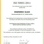 Certificate ISO 50001:2011